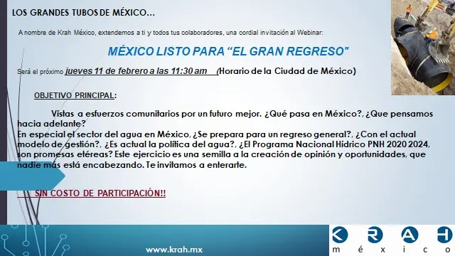 WEBINAR «MÉXICO LISTO PARA EL GRAN REGRESO»